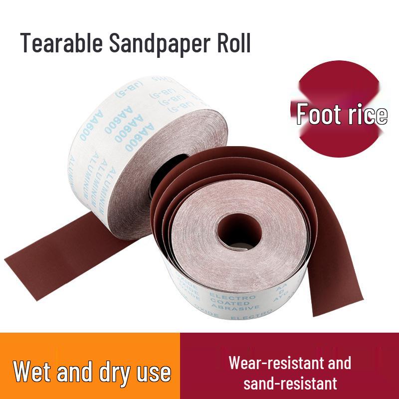 240 Grit Sandpaper Roll: Gauze Sanding Belt, Hand-Tear for Polishing, Grinding, Wall Soft Cloth, Dry Sanding. 10m Roll - 240 Grit, 95mm Width with Paper Holder
240 Grit Sandpaper Roll: Gauze Sanding Belt, Hand-Tear for Polishing, Grinding, Wall Soft Cloth, Dry Sanding. 10m Roll - 240 Grit, 95mm Width with Paper Holder