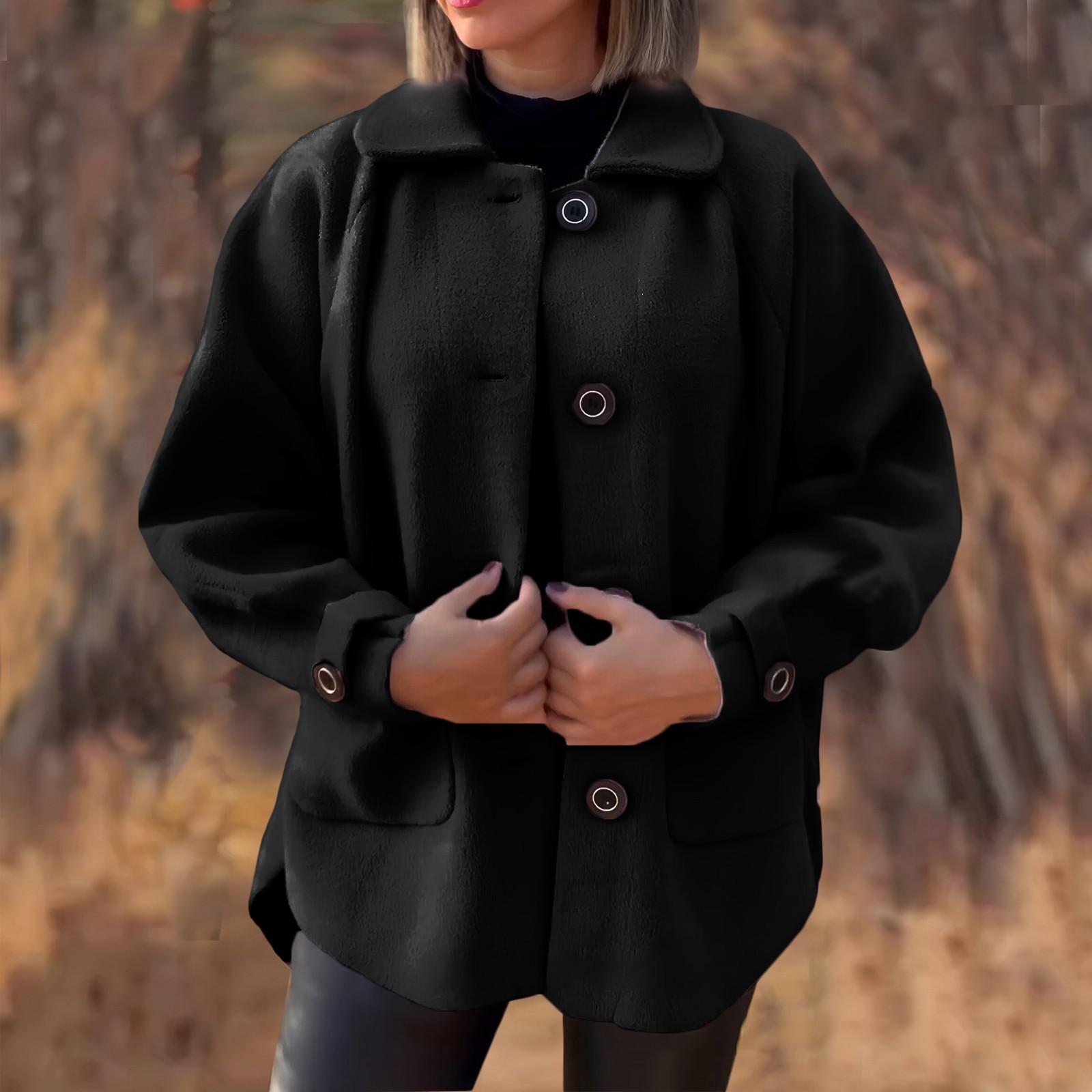 Женское длинное шерстяное женское пальто с завязками на талии и двойной пряжкой L чёрный
Женское длинное шерстяное женское пальто с завязками на талии и двойной пряжкой L чёрный