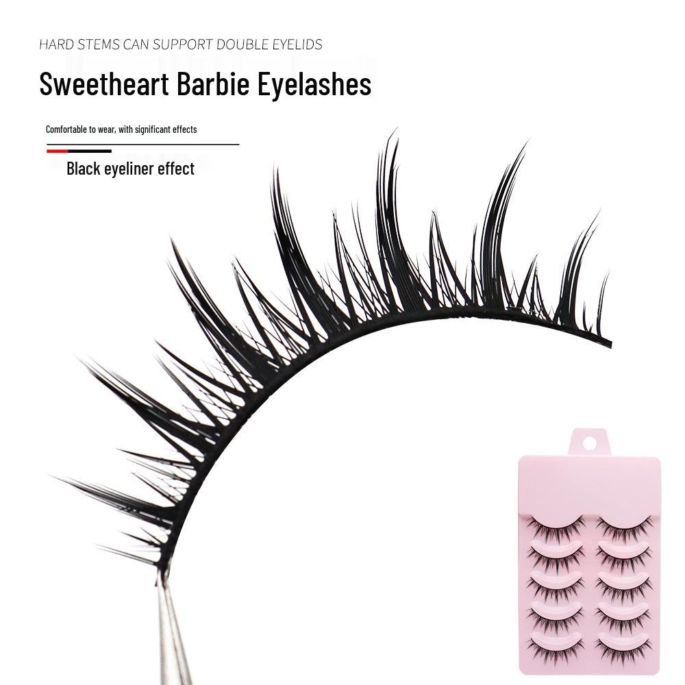 European & American Cross-Border Sweetheart Barbie False Eyelashes: Black Hard Stem for Single or Swollen Eyelids, Thick & Curled.
European & American Cross-Border Sweetheart Barbie False Eyelashes: Black Hard Stem for Single or Swollen Eyelids, Thick & Curled.