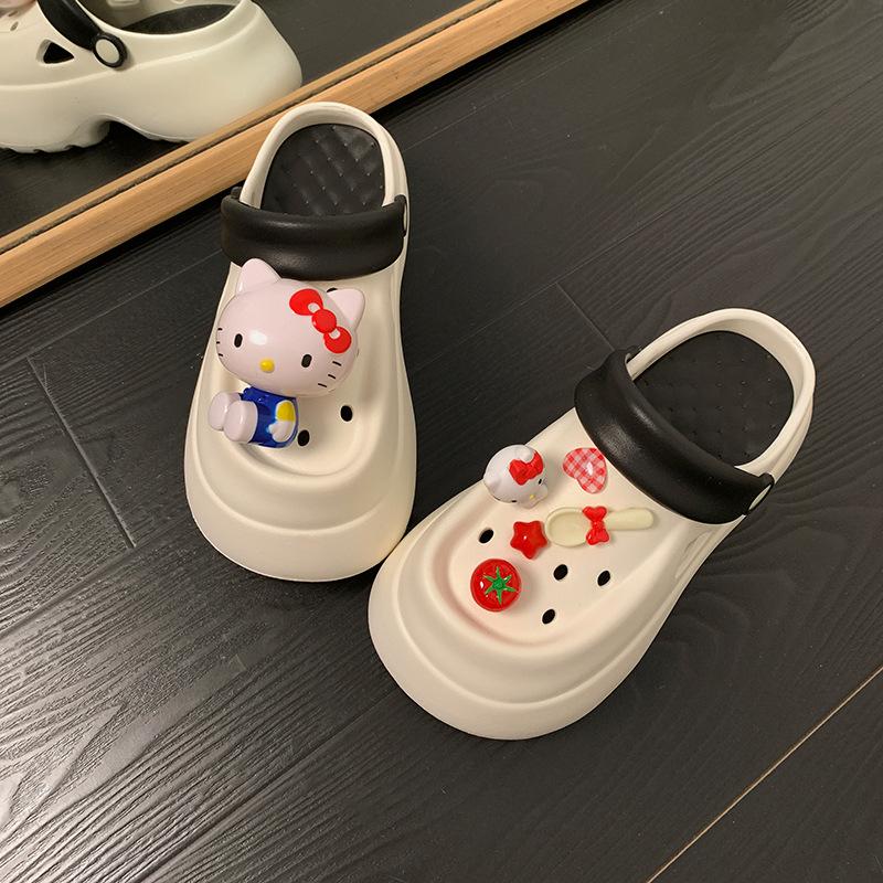 White cartoon cute non-slip thick-soled hole shoes summer wear with skirt soft-soled cool slippers 39-40
White cartoon cute non-slip thick-soled hole shoes summer wear with skirt soft-soled cool slippers 39-40