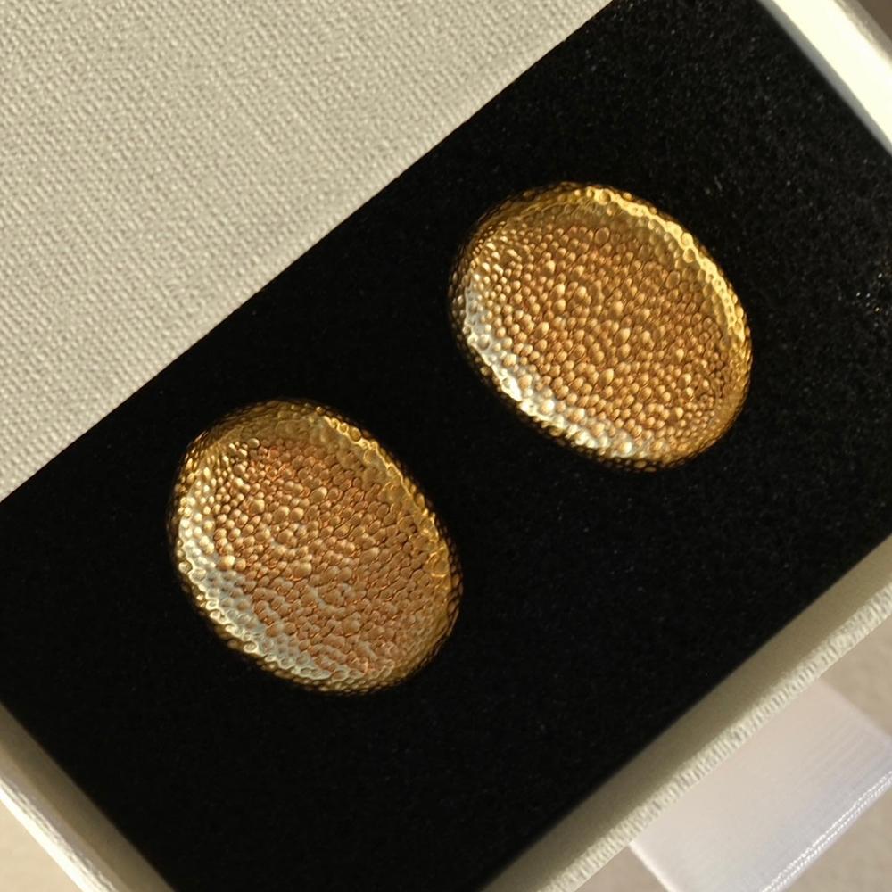 Vintage Stainless Steel Round Geometric Stud Earrings for Women Punk Gold Color Metal Texture Statement Zircon Waterproof
Vintage Stainless Steel Round Geometric Stud Earrings for Women Punk Gold Color Metal Texture Statement Zircon Waterproof