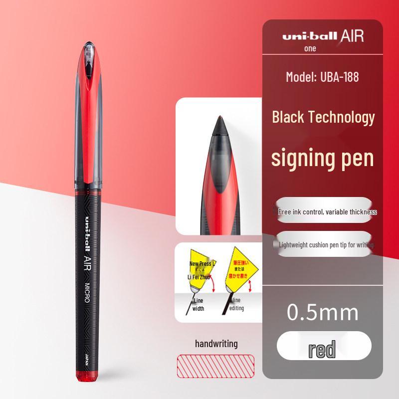 UNI Mitsubishi UBA188 Black 0.5mm Neutral Pen for Smooth Signature & Sketching. 0.5mm
UNI Mitsubishi UBA188 Black 0.5mm Neutral Pen for Smooth Signature & Sketching. 0.5mm
