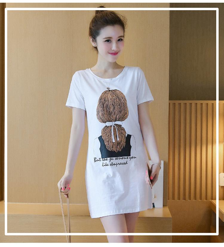 Summer new women s clothing Korean version dress printed women s medium and long short-sleeved t-shirt female student top base 3XL білий
Summer new women s clothing Korean version dress printed women s medium and long short-sleeved t-shirt female student top base 3XL білий