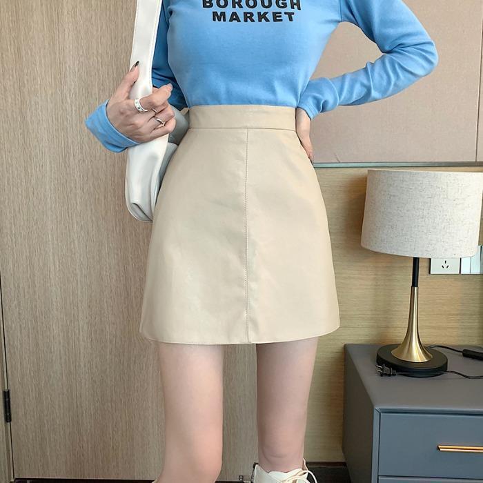 High Waist A-Line PU Leather Skirt for Petite Women - Black, Slimming, Anti-Exposure, Spring/Autumn. L абрикосовый
High Waist A-Line PU Leather Skirt for Petite Women - Black, Slimming, Anti-Exposure, Spring/Autumn. L абрикосовый