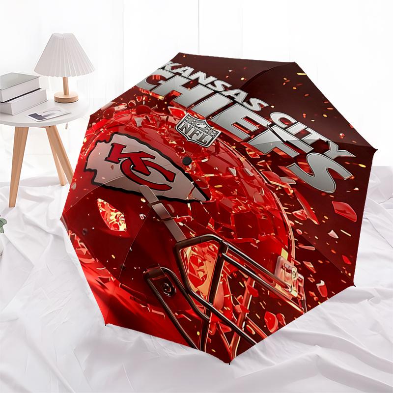 Kansas City Chiefs Helmet-Shaped Automatic Opening Folding Umbrella with 8-Bone Iron Frame, Suitable for Fans and Daily Use, Perfect Gift fo
Kansas City Chiefs Helmet-Shaped Automatic Opening Folding Umbrella with 8-Bone Iron Frame, Suitable for Fans and Daily Use, Perfect Gift fo