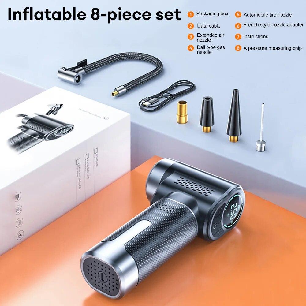 Автомобильный беспроводной насос для накачки шин 150PSI для мотоцикла, велосипеда, лодки, автошины, шарики чёрный
Автомобильный беспроводной насос для накачки шин 150PSI для мотоцикла, велосипеда, лодки, автошины, шарики чёрный