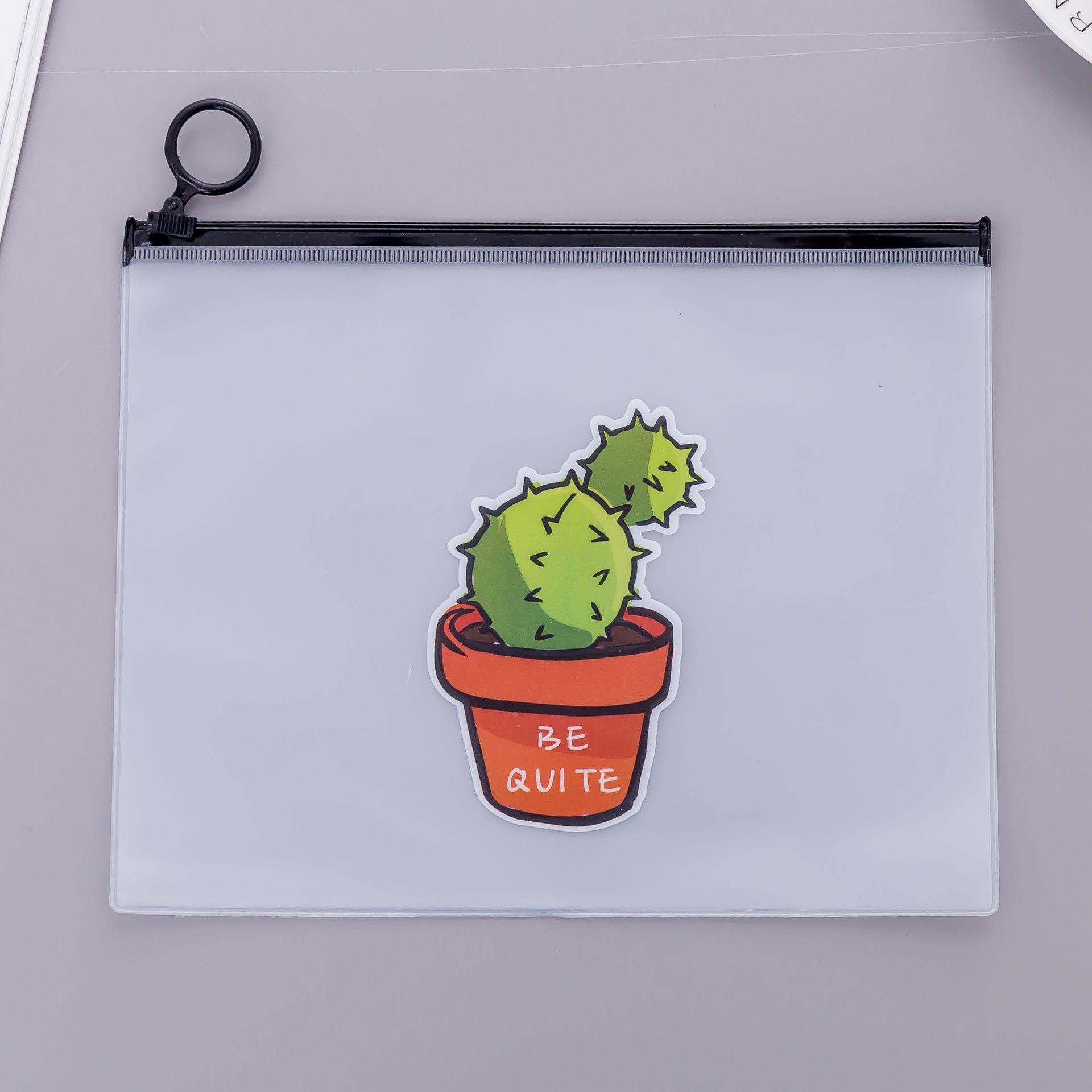 Creative Cute Cactus Pencil Case: Semi-Transparent Frosted Zippered Storage Bag for Students
Creative Cute Cactus Pencil Case: Semi-Transparent Frosted Zippered Storage Bag for Students