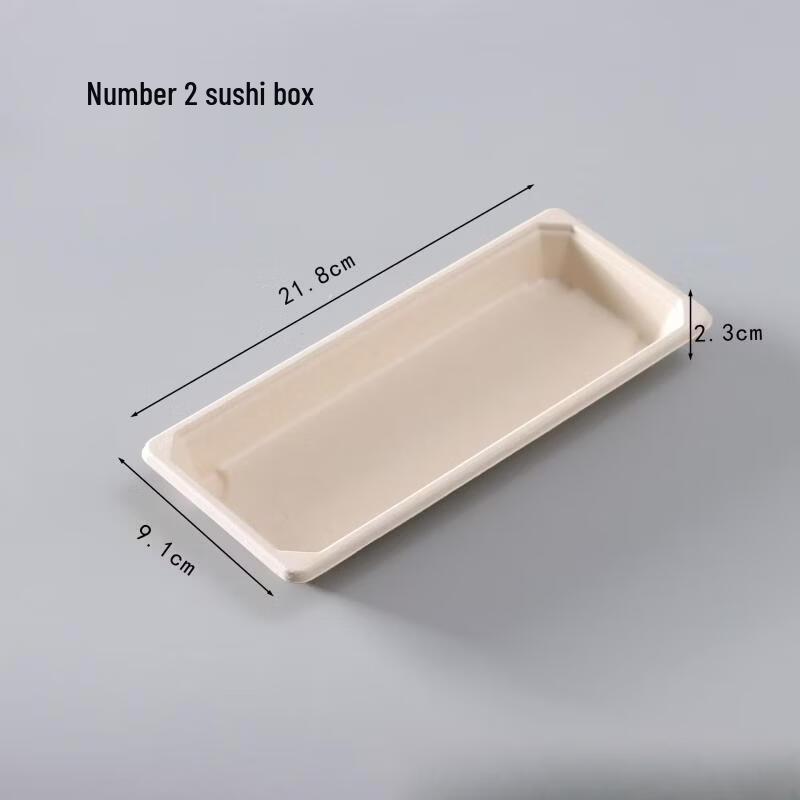 Disposable Bagasse Sushi Takeaway Box Base
Disposable Bagasse Sushi Takeaway Box Base