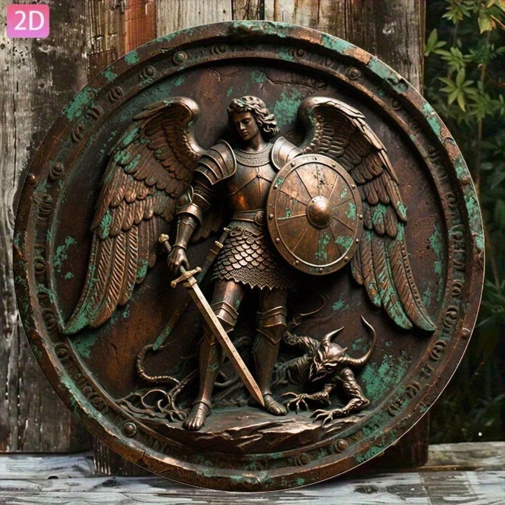 Vintage St Michael Archangel Metal Sign Bronze Aluminum Wall Art 20x20 різнокольоровий
Vintage St Michael Archangel Metal Sign Bronze Aluminum Wall Art 20x20 різнокольоровий