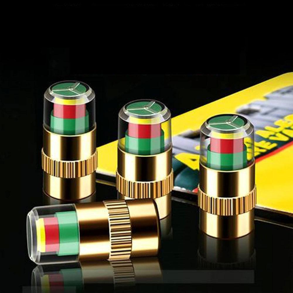 4Pcs 2.2Bar 32-to-35 PSI Car Tire Pressure Monitor Valve Stem Caps 2.4Bar 36PSI Sensor Indicator Easy to Read 3 Color Eye Alert
4Pcs 2.2Bar 32-to-35 PSI Car Tire Pressure Monitor Valve Stem Caps 2.4Bar 36PSI Sensor Indicator Easy to Read 3 Color Eye Alert