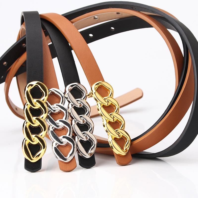 Stylish Women s Chain Plate Buckle Skinny Belt - Fashion Accessory for Dresses & Jeans 115 cm
Stylish Women s Chain Plate Buckle Skinny Belt - Fashion Accessory for Dresses & Jeans 115 cm