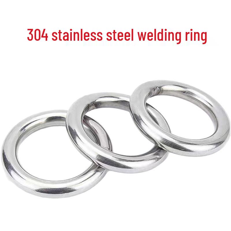 304 Stainless Steel O-Type Welded Lifting Ring for Hammock and Swing Connection 3*25 Two Pieces
304 Stainless Steel O-Type Welded Lifting Ring for Hammock and Swing Connection 3*25 Two Pieces