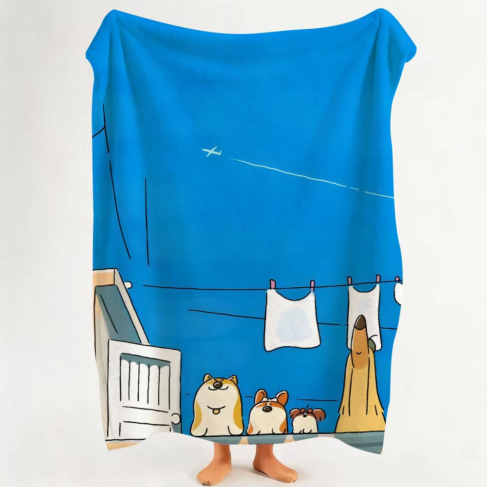 character D Doggie C Corgi Throw Flannel Throw Blanket Suitable for Sofa Living Room Bedroom 75cmx90cm
character D Doggie C Corgi Throw Flannel Throw Blanket Suitable for Sofa Living Room Bedroom 75cmx90cm
