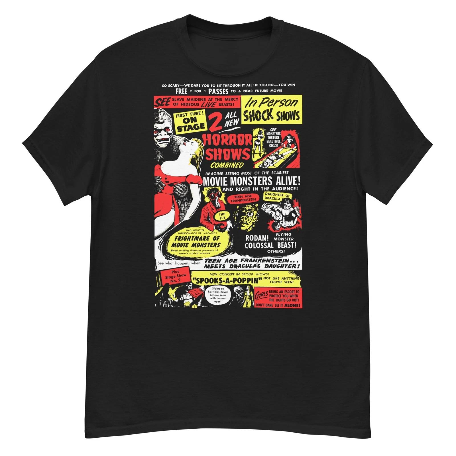 Teenage Frankenstein meets Dracula s Daughter vintage Spook Show art t-shirt L
Teenage Frankenstein meets Dracula s Daughter vintage Spook Show art t-shirt L