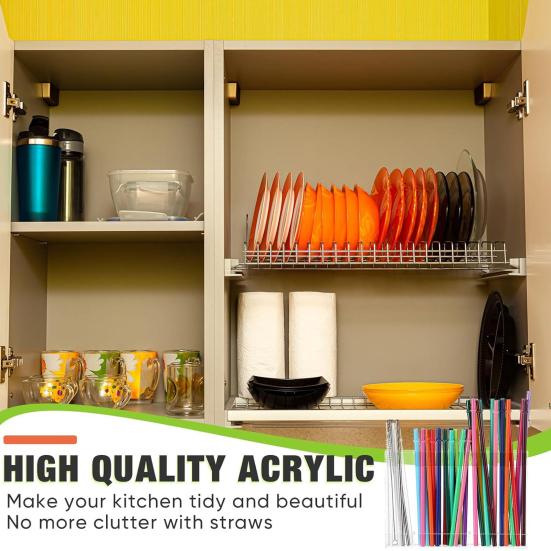 Acrylic Straw Holder with Double Sided Adhesive Tapes Transparent Reusable Tumbler Straw Organizer Storage Container прозорий
Acrylic Straw Holder with Double Sided Adhesive Tapes Transparent Reusable Tumbler Straw Organizer Storage Container прозорий