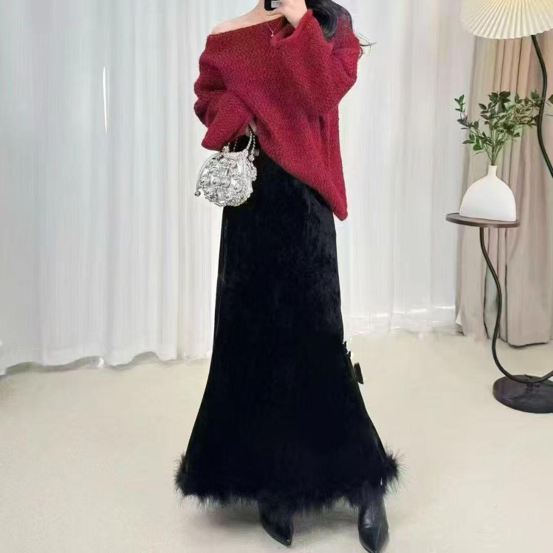 Elegant French A-Line Midi Skirt with 3D Flower Tassels One Size чорний
Elegant French A-Line Midi Skirt with 3D Flower Tassels One Size чорний