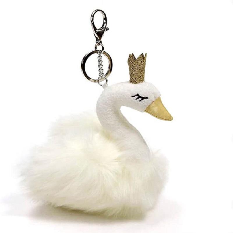 Lovely White Swan Plush Keychain Animation Cute Kawaii Animal Mascot Key Chain Bag Decoration Pendant Car Key Keyring Small Present
Lovely White Swan Plush Keychain Animation Cute Kawaii Animal Mascot Key Chain Bag Decoration Pendant Car Key Keyring Small Present