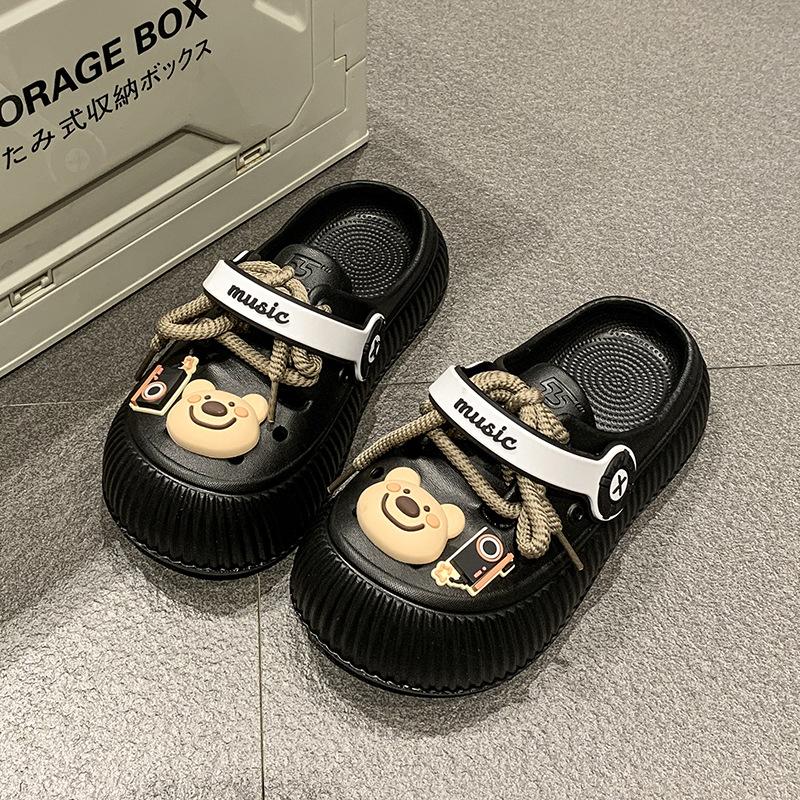 Симпатичные тапочки-мешки на шнуровке, мультяшные, новые универсальные туфли на платформе, водонепроницаемые, летние, ретро, модные, повседневные туфли с отверстиями 36
Симпатичные тапочки-мешки на шнуровке, мультяшные, новые универсальные туфли на платформе, водонепроницаемые, летние, ретро, модные, повседневные туфли с отверстиями 36