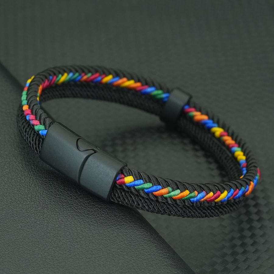 Stylish Charm Rope Bracelets for Men Wrap Braclet Double Weave Magnetic Clasp Outdoor Camping Braslets for Him
Stylish Charm Rope Bracelets for Men Wrap Braclet Double Weave Magnetic Clasp Outdoor Camping Braslets for Him