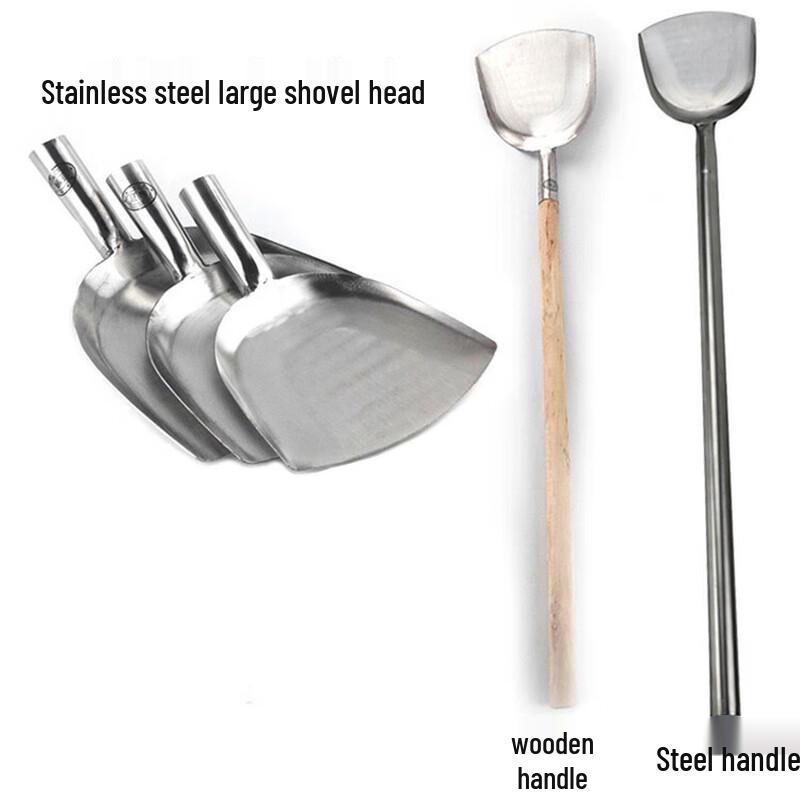 Commercial Stainless Steel Round Head Wok Spatula with Wooden Handle
Commercial Stainless Steel Round Head Wok Spatula with Wooden Handle