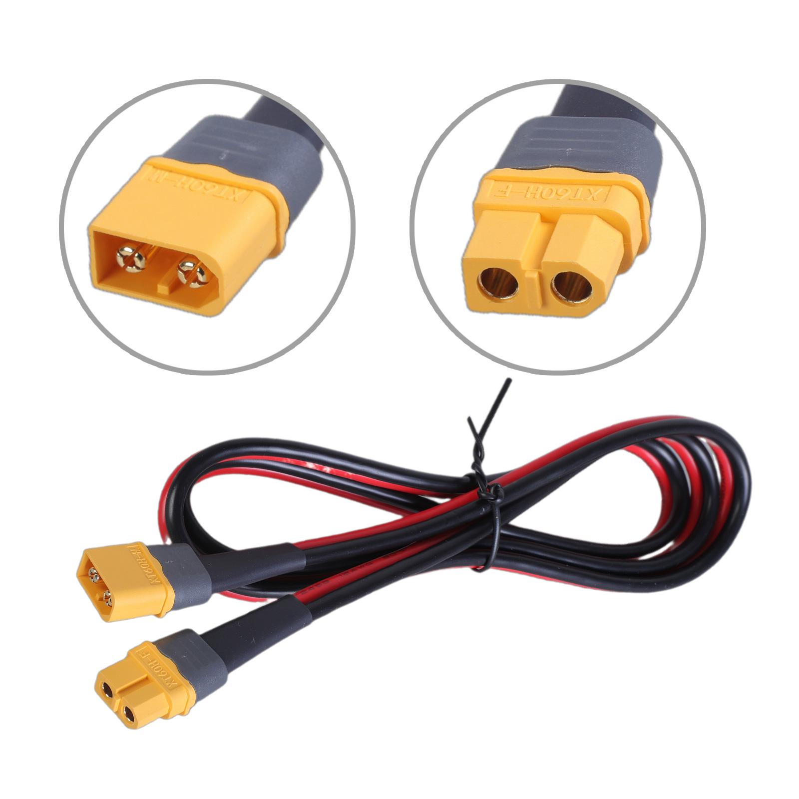 XT60 Male to XT60 Female Connectors with 12AWG Silicone Wire Extension Cable for RCs Lipos Battery FPV Drones 50CM
XT60 Male to XT60 Female Connectors with 12AWG Silicone Wire Extension Cable for RCs Lipos Battery FPV Drones 50CM