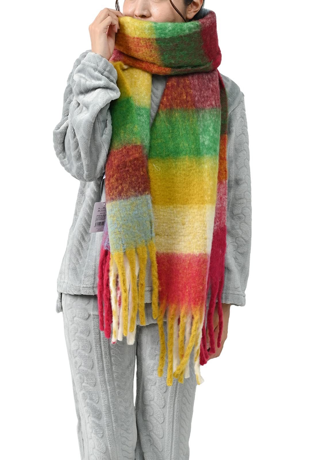 Aunii Fluffy Scarf for Winter and Large Stole for Solid Colors with Check Thick Thick Korean Christmas Gift for or 8253 Women s Autumn, Warmth,
Aunii Fluffy Scarf for Winter and Large Stole for Solid Colors with Check Thick Thick Korean Christmas Gift for or 8253 Women s Autumn, Warmth,