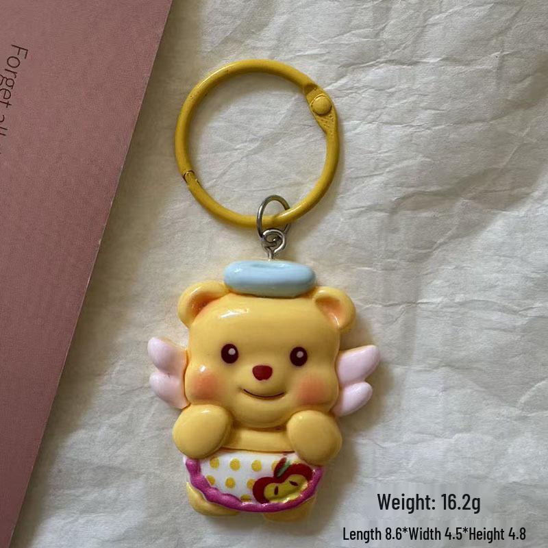 Bright Yellow Bear Keychain - Cute Cartoon Backpack Charm, Bestie Gift
Bright Yellow Bear Keychain - Cute Cartoon Backpack Charm, Bestie Gift