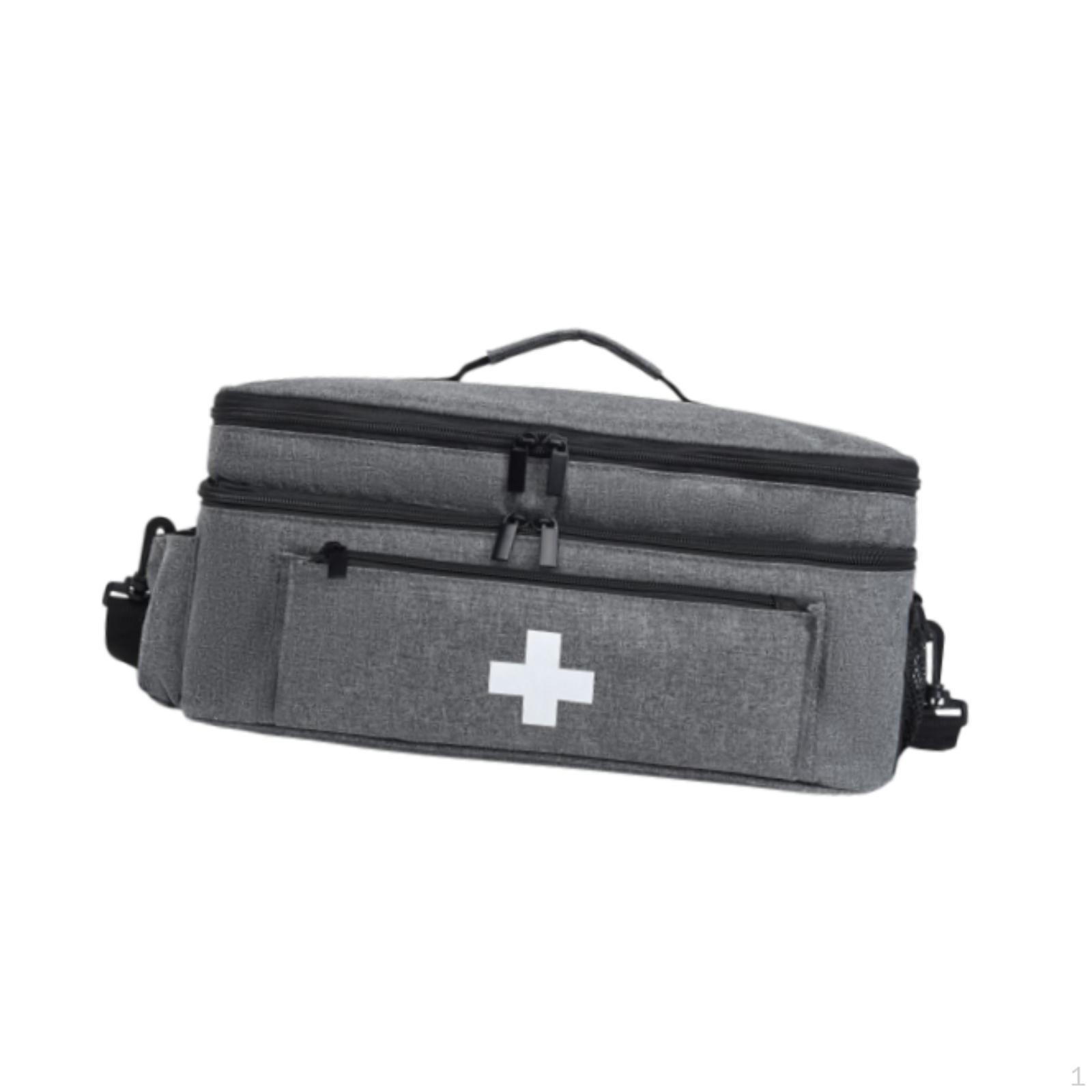 Сумка для первой помощи Органайзер для аптечек большой емкости Медицинская сумка для хранения серый
Сумка для первой помощи Органайзер для аптечек большой емкости Медицинская сумка для хранения серый