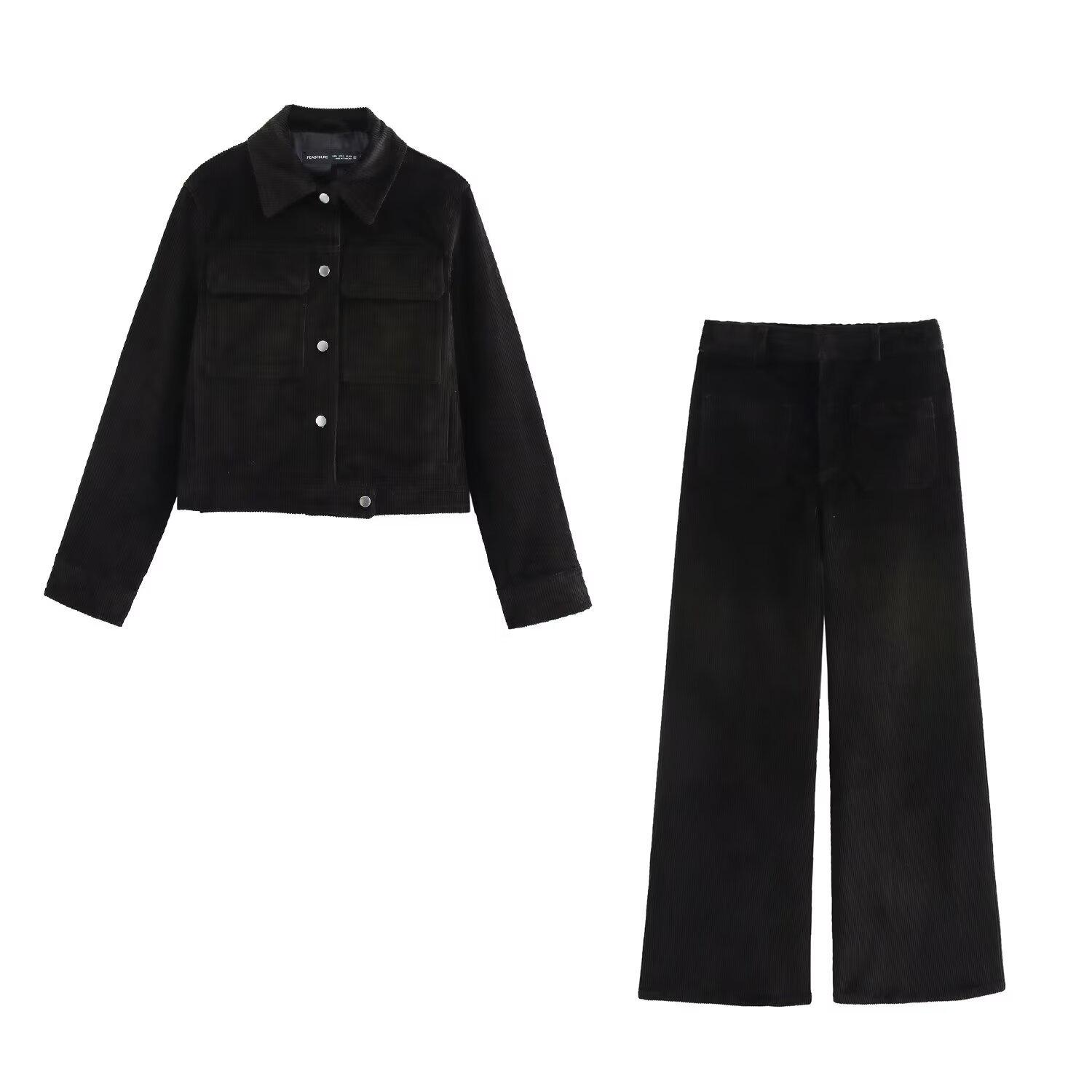 Spring 2025 European & American Women s Corduroy Pocket Jacket + Straight-leg Pants Set Extra Small
Spring 2025 European & American Women s Corduroy Pocket Jacket + Straight-leg Pants Set Extra Small