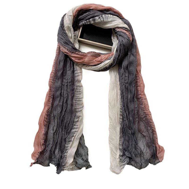 Женский градиентный шарф с эффектом мятости - Легкий, мягкий, дышащий шарф - Длинная шаль, шарф в ретро этническом стиле, богемный шарф-шаль для пляжного курорта
Женский градиентный шарф с эффектом мятости - Легкий, мягкий, дышащий шарф - Длинная шаль, шарф в ретро этническом стиле, богемный шарф-шаль для пляжного курорта