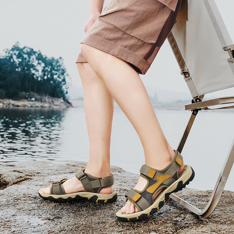 Мужские походные сандалии черные кожаные уличные летние коричневые широкие ладонные туфли цвета хаки пляжная обувь больших размеров с открытым носком больших размеров EU:46 хаки
Мужские походные сандалии черные кожаные уличные летние коричневые широкие ладонные туфли цвета хаки пляжная обувь больших размеров с открытым носком больших размеров EU:46 хаки