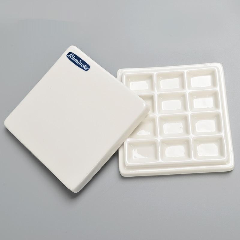 12 Grid Ceramic Color Palette With Cover White Watercolor Mixing Palette Tray Painting Color Pallet Pigment Mixing Plates Artist
12 Grid Ceramic Color Palette With Cover White Watercolor Mixing Palette Tray Painting Color Pallet Pigment Mixing Plates Artist