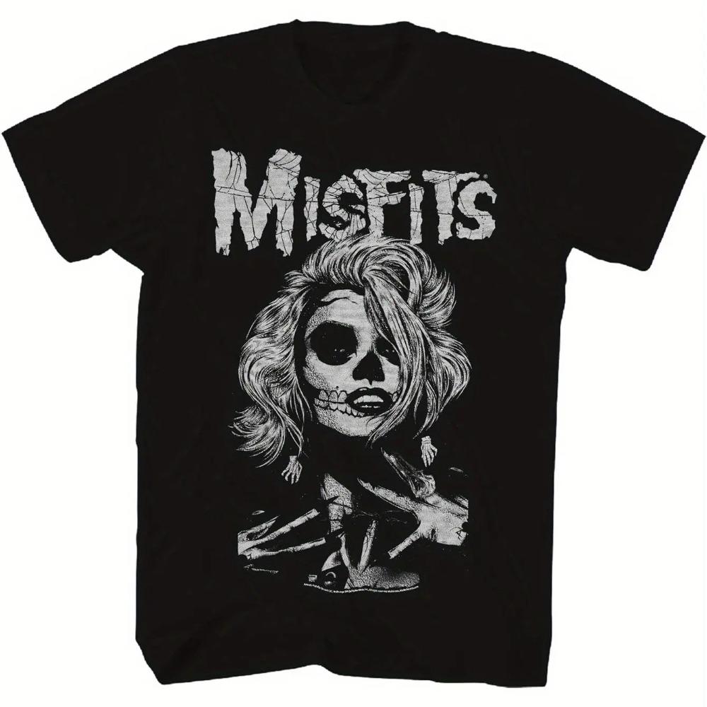 Pattern T-Shirt Men s Black Casual Crew Neck Short Sleeve One Misfits Ride Johnny Ride Pattern T-Shirt S
Pattern T-Shirt Men s Black Casual Crew Neck Short Sleeve One Misfits Ride Johnny Ride Pattern T-Shirt S