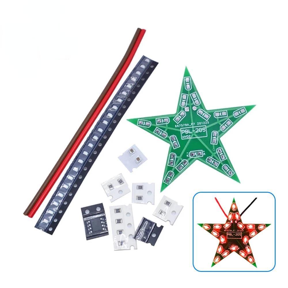 Студенти навчаються DIY Kit П ятикутна зірка Дихаючий світло Градієнтне світлодіодне світло для Різдвяного навчання паянню Червоний Зелений Синій червоний
Студенти навчаються DIY Kit П ятикутна зірка Дихаючий світло Градієнтне світлодіодне світло для Різдвяного навчання паянню Червоний Зелений Синій червоний