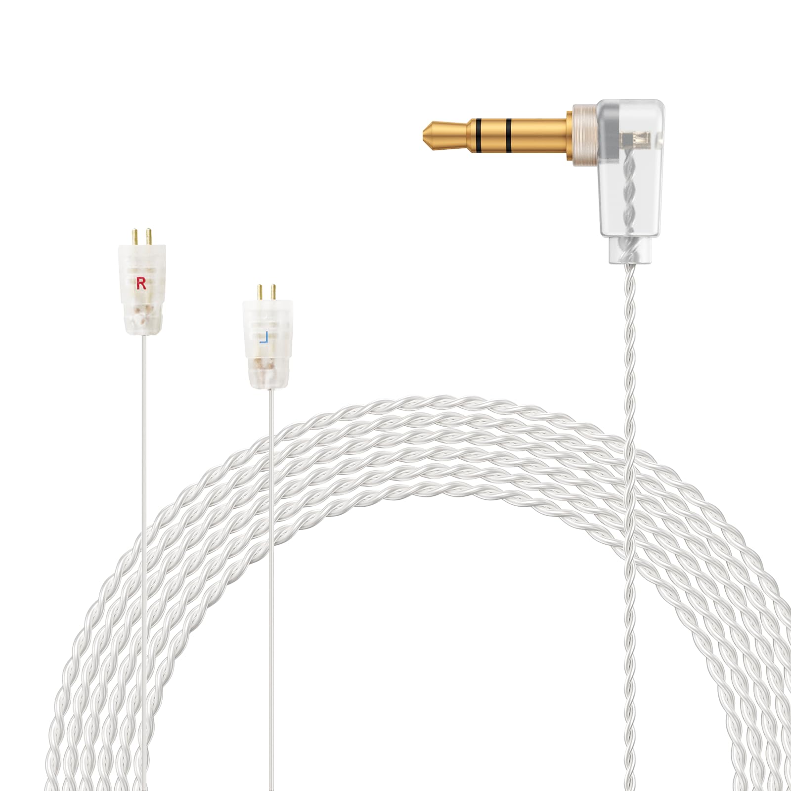 Сменный кабель для наушников OKCSC Aurora Recable для Ultimate Ears, 2-контактный кабель, 2 ядра, высокочистая медь OFC с серебряным покрытием, совместимый с такими наушниками, как
Сменный кабель для наушников OKCSC Aurora Recable для Ultimate Ears, 2-контактный кабель, 2 ядра, высокочистая медь OFC с серебряным покрытием, совместимый с такими наушниками, как