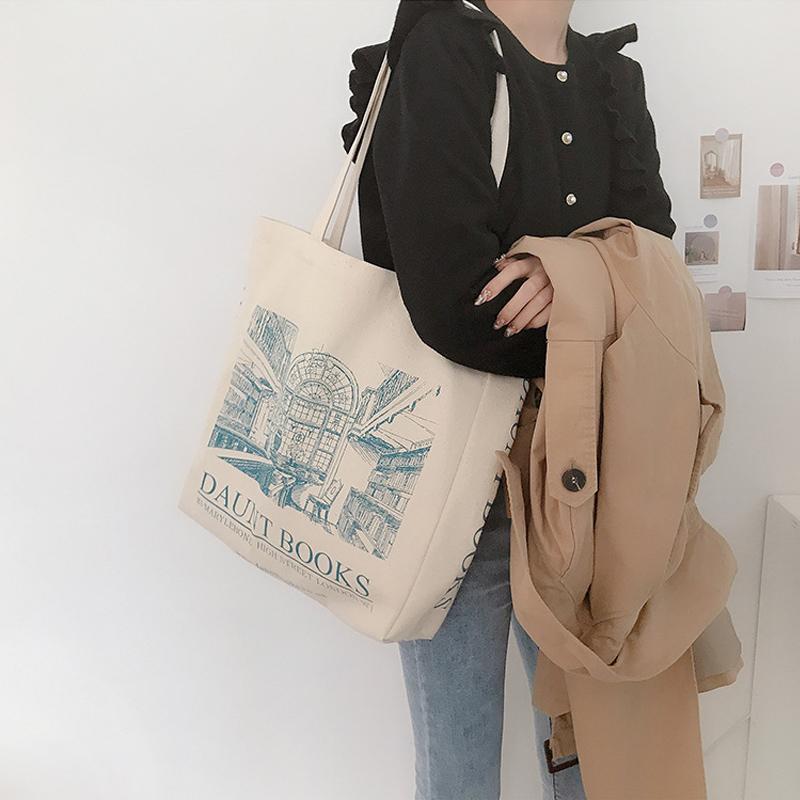 Women Canvas Shoulder Bag London Daunt Books Daily Shopping Bags Students Book Bag Cotton Cloth Handbags Large Tote For Girls
Women Canvas Shoulder Bag London Daunt Books Daily Shopping Bags Students Book Bag Cotton Cloth Handbags Large Tote For Girls