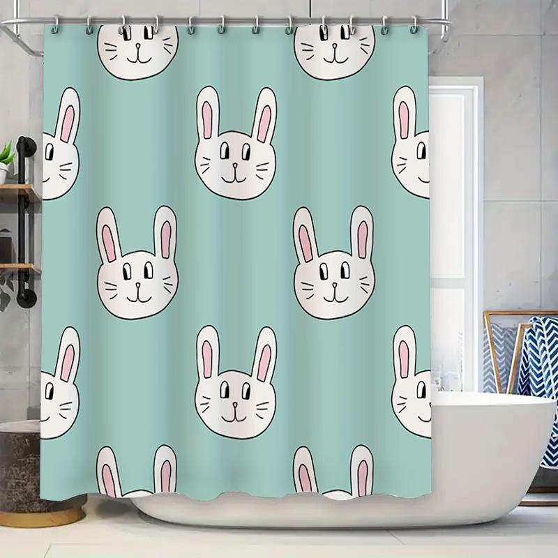 Blue Bunny Rabbit Printed Shower Curtain Waterproof Bath Decorative Rug Fabric Hanging Home Decoration Bathroom Accessories W60H190(CM)-1 Pcs
Blue Bunny Rabbit Printed Shower Curtain Waterproof Bath Decorative Rug Fabric Hanging Home Decoration Bathroom Accessories W60H190(CM)-1 Pcs