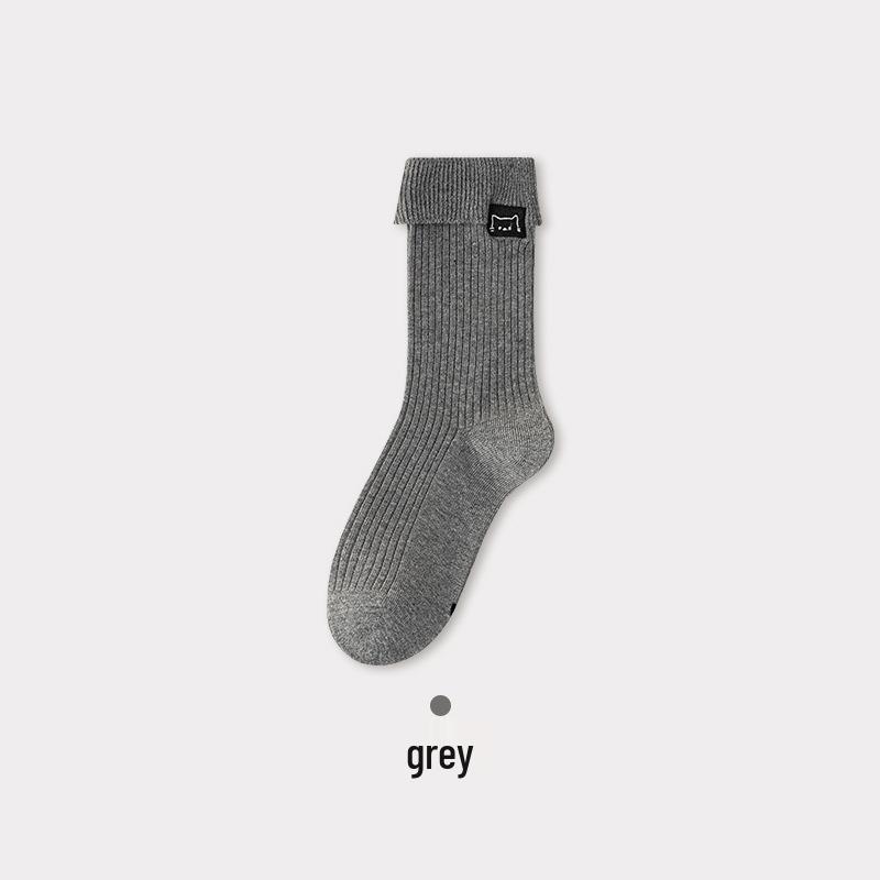 Fold-over Embroidered Cotton Mid-Calf Socks: Women s Breathable, Sweat-Absorbing Socks in Black, White, and Gray – Autumn Fashion Versatile. One Size
Fold-over Embroidered Cotton Mid-Calf Socks: Women s Breathable, Sweat-Absorbing Socks in Black, White, and Gray – Autumn Fashion Versatile. One Size
