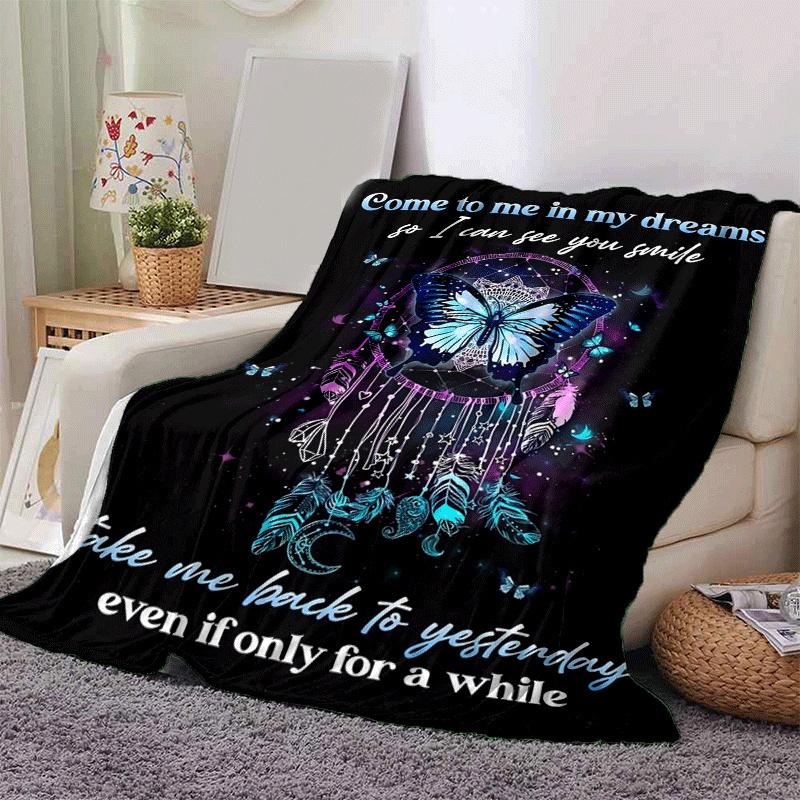 1pc Butterfly Printing Lightweight Flannel Blanket, Comfortable and Warm Blanket, for Camping Sofa Bed and Couch Office, in All Seasons 130cmx150cm
1pc Butterfly Printing Lightweight Flannel Blanket, Comfortable and Warm Blanket, for Camping Sofa Bed and Couch Office, in All Seasons 130cmx150cm