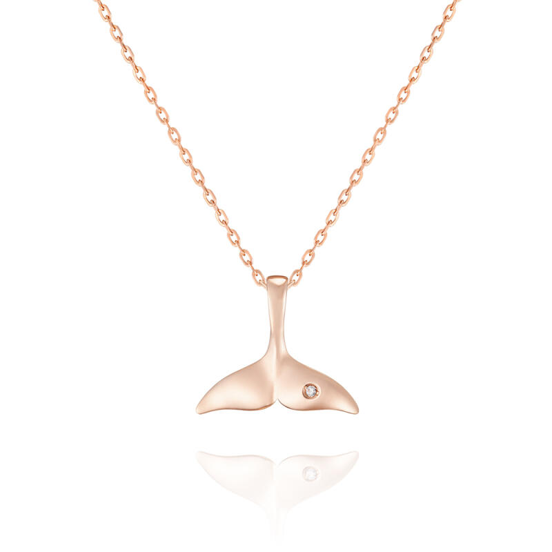 MAISON DE SHE 14K Gold Whale Tail Necklace BN03008 Pink Gold
MAISON DE SHE 14K Gold Whale Tail Necklace BN03008 Pink Gold