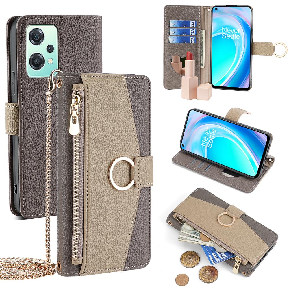 For OnePlus Nord CE 2 Lite 5G Leather Case Zipper Wallet Phone Cover Stand with Chain Strap Grey
For OnePlus Nord CE 2 Lite 5G Leather Case Zipper Wallet Phone Cover Stand with Chain Strap Grey