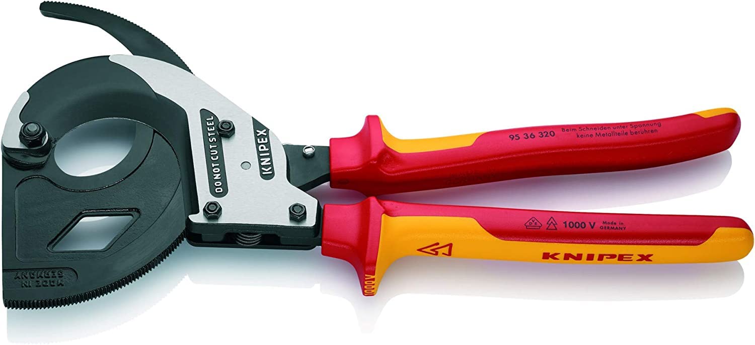 KNIPEX Ізольований кабельний різак 9536-320
KNIPEX Ізольований кабельний різак 9536-320