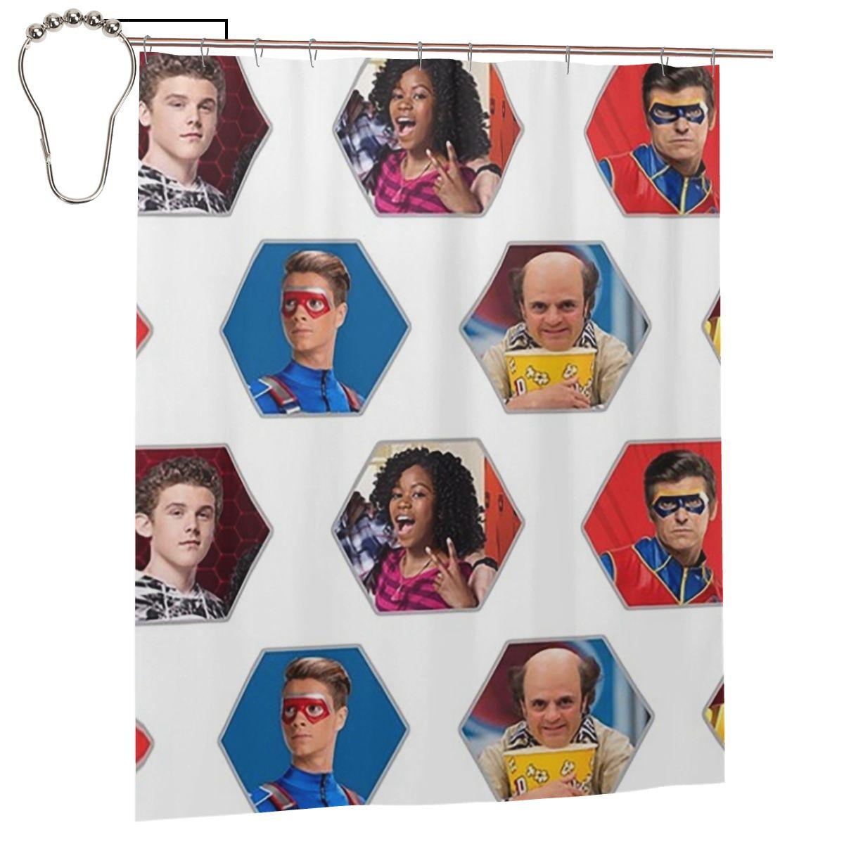 Henry Danger - Hexagon Shower Curtain Bathroom Polyester Waterproof Bath Curtains With Hooks W60H190(CM)-1 Pcs
Henry Danger - Hexagon Shower Curtain Bathroom Polyester Waterproof Bath Curtains With Hooks W60H190(CM)-1 Pcs