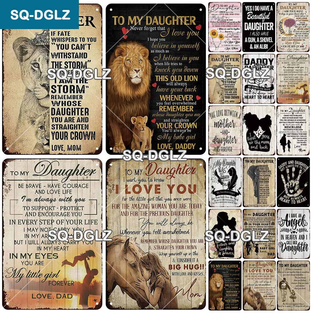 SQ-DGLZ Винтаж для моей дочери Любовь Металлическая табличка Табличка Жестяная табличка Домашний бар Дверь Стена Декор Наклейка Украшение Табличка Плакат
SQ-DGLZ Винтаж для моей дочери Любовь Металлическая табличка Табличка Жестяная табличка Домашний бар Дверь Стена Декор Наклейка Украшение Табличка Плакат