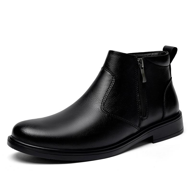 Men s Trendy Chelsea Boots: Pointed Toe, High-Top Leather, Inside Zipper, Plus Velvet Lining, Casual Martin Style. 42
Men s Trendy Chelsea Boots: Pointed Toe, High-Top Leather, Inside Zipper, Plus Velvet Lining, Casual Martin Style. 42
