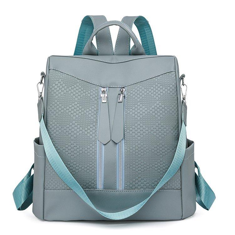New double zipper commuter backpack women s fashion stitching niche backpack outing anti-theft tote shoulder bag One size синій
New double zipper commuter backpack women s fashion stitching niche backpack outing anti-theft tote shoulder bag One size синій
