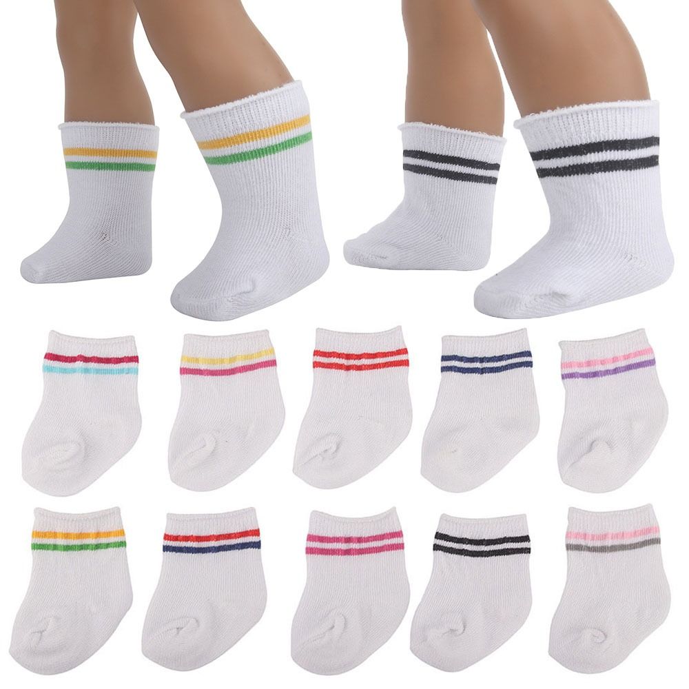 Fit 18 Inch/43cm Doll Mini Socks DIY Accessories Miniature Clothes Gift Doll Sports Stocking
Fit 18 Inch/43cm Doll Mini Socks DIY Accessories Miniature Clothes Gift Doll Sports Stocking