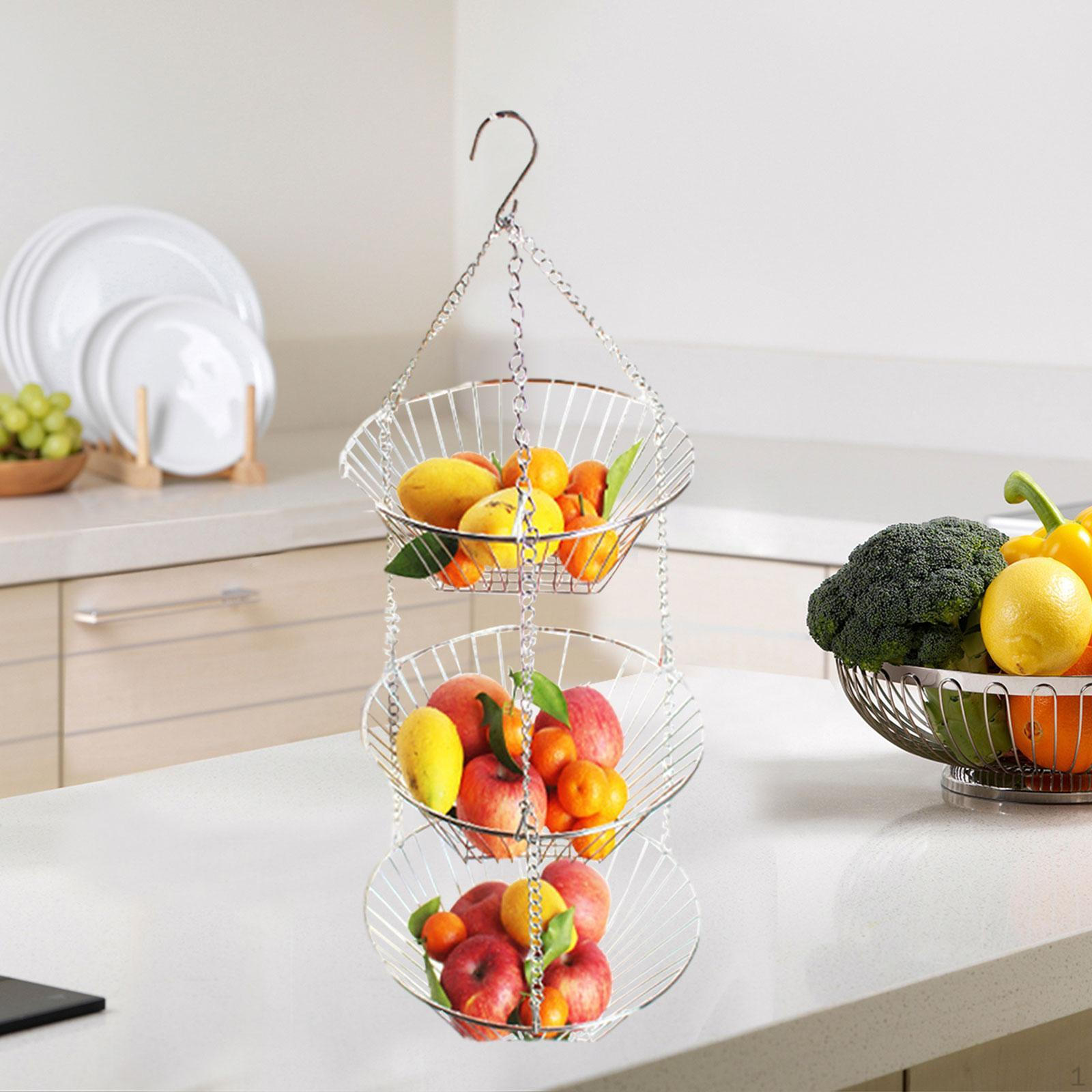 3-ярусний підвісний тримач для кошиків для фруктів і овочів, залізний, з гачком, кований Bag packaging
3-ярусний підвісний тримач для кошиків для фруктів і овочів, залізний, з гачком, кований Bag packaging