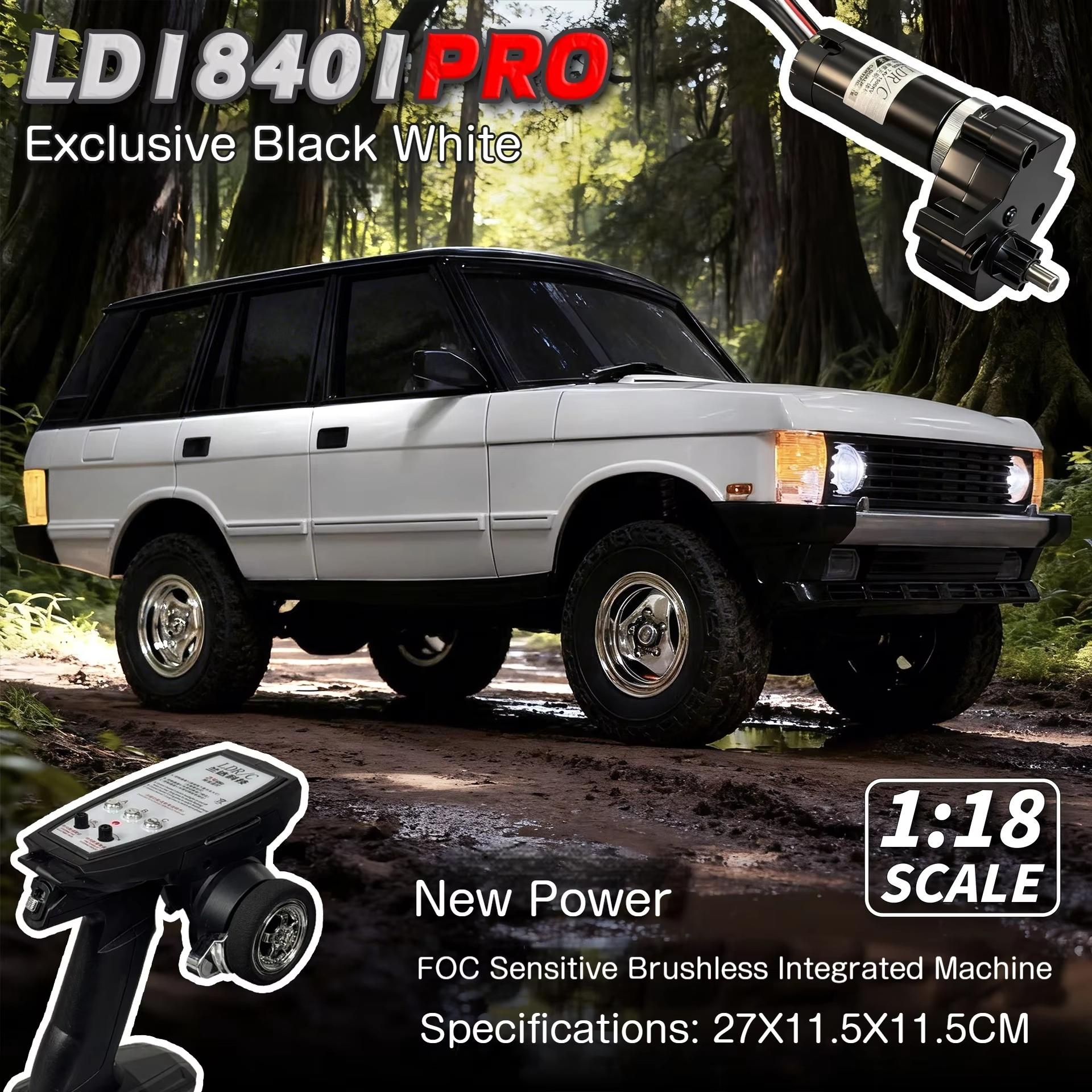LDRC LD18401 PRO 1/18 4WD RC Crawler Off-Road Brushless Inductive ESC FOC LED Light Metal Chassis Ready to Run Climbing Car Toy
LDRC LD18401 PRO 1/18 4WD RC Crawler Off-Road Brushless Inductive ESC FOC LED Light Metal Chassis Ready to Run Climbing Car Toy