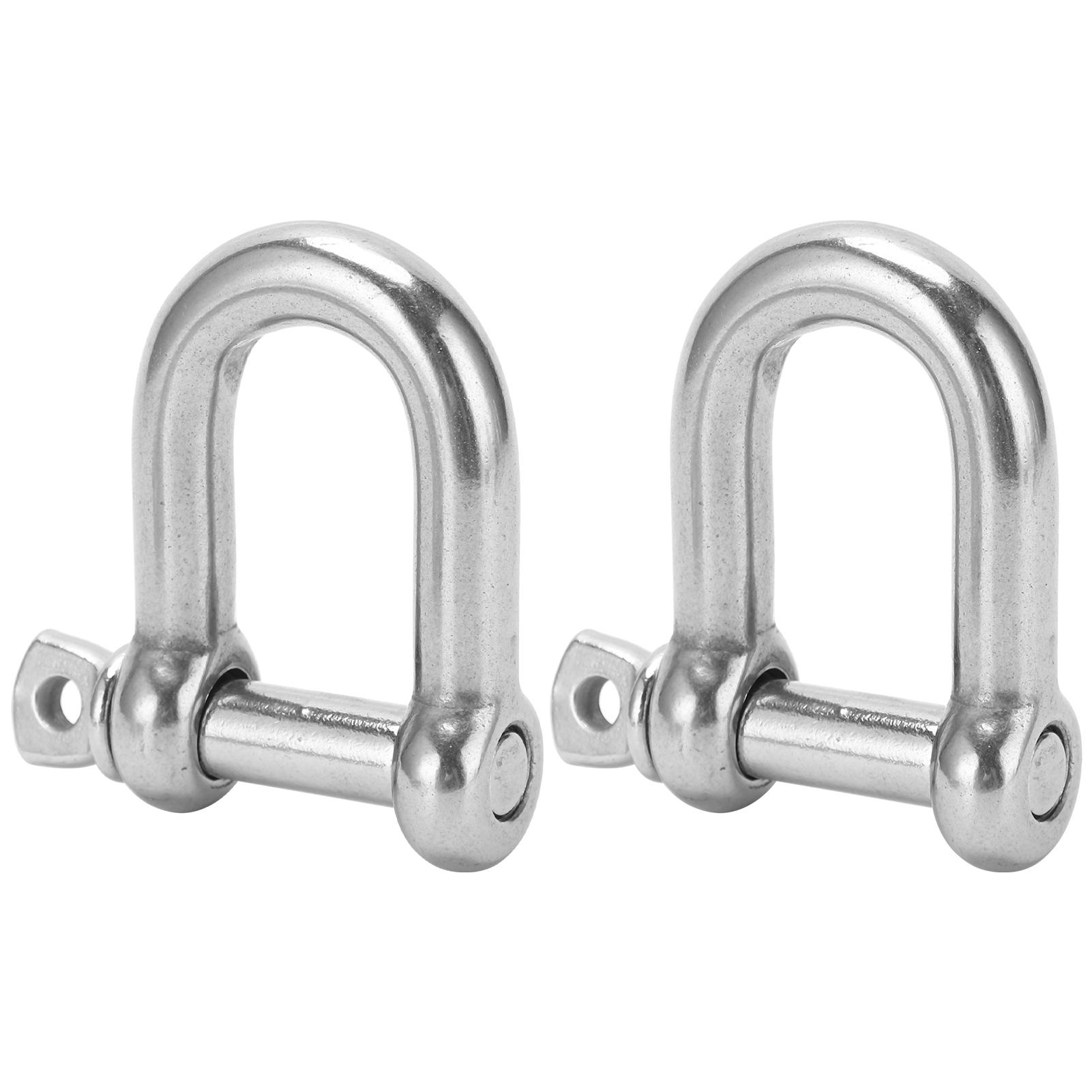 2pcs M14 Screw Pin Anchor Shackle 304 Stainless Steel Heavy Duty DShape Shackle for Paracord Bracelets
2pcs M14 Screw Pin Anchor Shackle 304 Stainless Steel Heavy Duty DShape Shackle for Paracord Bracelets
